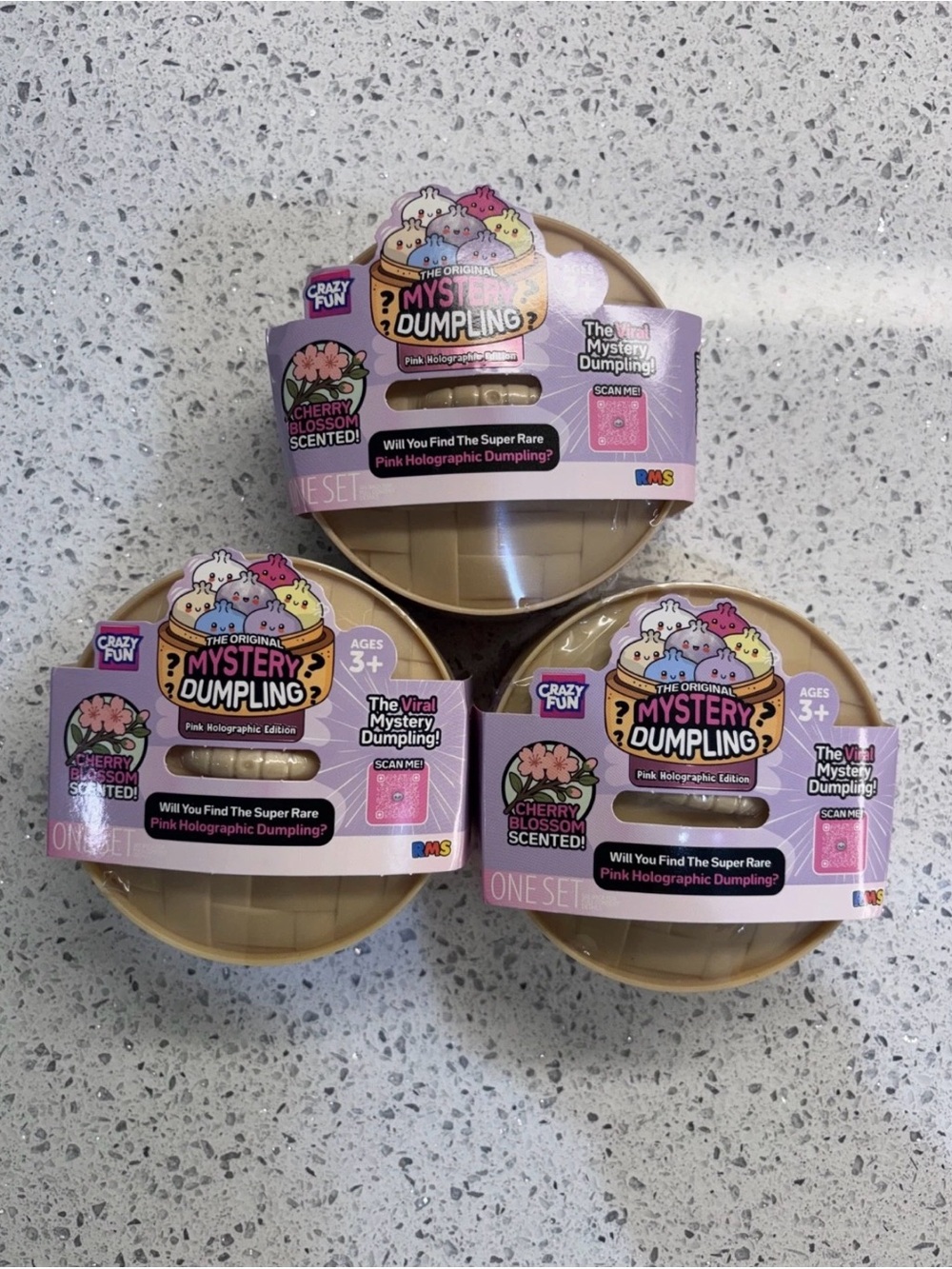 RMS Viral Mystery Dumpling Pink Holographic Edition Cherry Blossom Scented Bun s